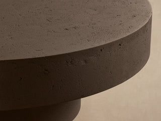 Modern Round Outdoor Concrete Coffee Table