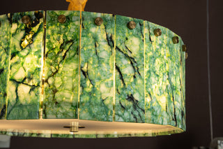 Modern Luxury Marble Drum Chandelier