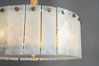 Modern Luxury Marble Drum Chandelier