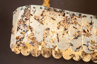 Modern Layered Luxury Marble Linear Chandelier