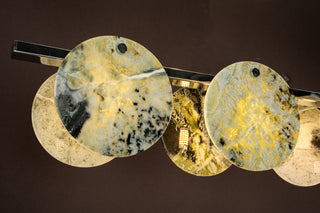 Modern Sculptural Luxury Marble Linear Chandelier