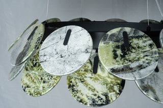 Modern Sculptural Luxury Marble Petal Chandelier