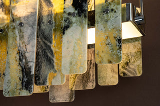 Modern Layered  Luxury Marble LED Chandelier