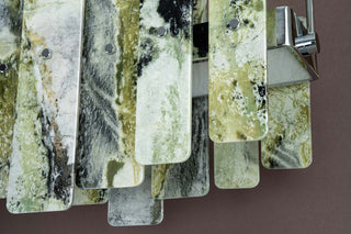 Modern Layered  Luxury Marble LED Chandelier