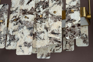 Modern Layered  Luxury Marble LED Chandelier