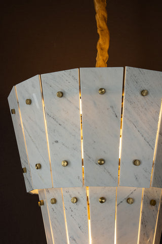 Modern Tapered Luxury Marble Chandelier