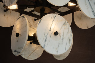 Modern Sculptural Luxury Marble Cluster Chandelier