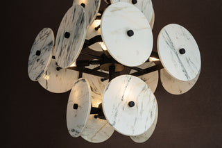 Modern Sculptural Luxury Marble Cluster Chandelier
