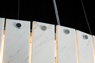 Modern Two-Tier  Luxury Marble Round Chandelier