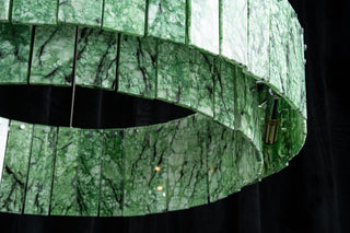Modern Two-Tier  Luxury Marble Round Chandelier
