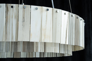 Modern Two-Tier  Luxury Marble Round Chandelier