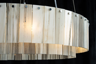 Modern Two-Tier  Luxury Marble Round Chandelier