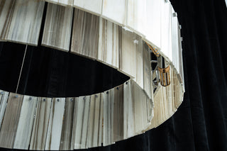 Modern Two-Tier  Luxury Marble Round Chandelier