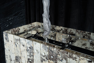 Modern Snowcrest White Luxury Marble Linear Chandelier