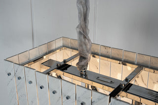 Modern Yugoslav White Luxury Stone Linear Chandelier