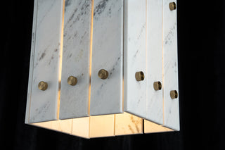 Modern Faceted Luxury Marble Pendant Light