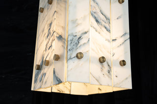 Modern Faceted Luxury Marble Pendant Light
