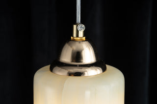 Modern Sculptural Jade Stone Pendant Light – Set of 3