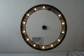 Modern Sculptural  Luxury Marble Drum Chandelier