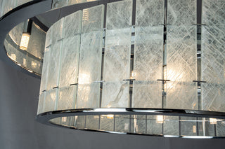 Modern Two-Tier Luxury Marble Round Chandelier