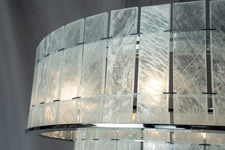 Modern Two-Tier Luxury Marble Round Chandelier