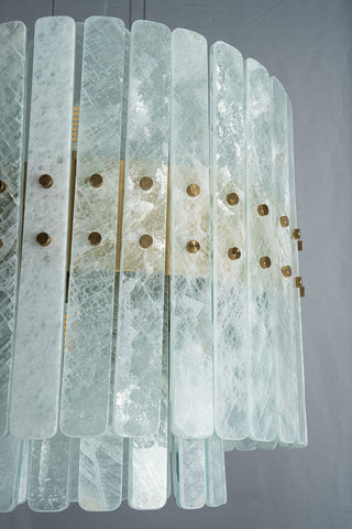 Modern White Crystal Luxury Marble Chandelier