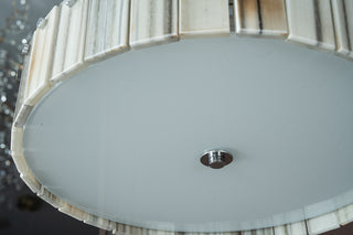 Modern  Luxury Marble LED Drum Chandelier
