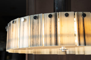 Modern  Luxury Marble LED Drum Chandelier