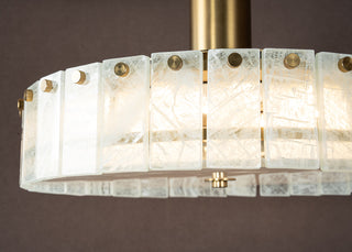 Modern  Luxury Marble LED Drum Chandelier