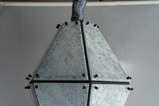Modern Faceted Green Jade Luxury Marble Lantern Chandelier