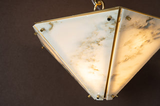 Modern Faceted Luxury Marble Chandelier