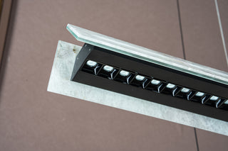 Modern Slim Luxury Marble Linear LED Pendant Light