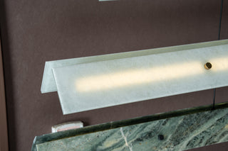 Modern Slim Luxury Marble Linear LED Pendant Light