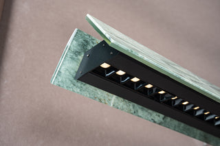 Modern Slim Luxury Marble Linear LED Pendant Light