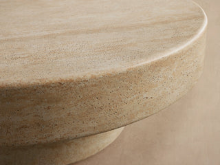 Modern Round Outdoor Concrete Coffee Table