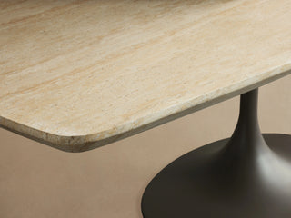 Outdoor Dining Table with Launette Base – Modern Weather-Resistant Patio Table