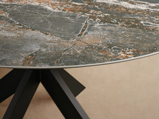 Outdoor Round Dining Table with Apex Base – Modern Weather-Resistant Patio Table