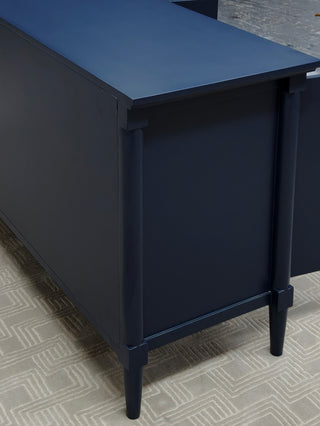 Oakleigh High-Gloss Lacquer Sideboard: Wood Buffet Table & Living Room Entryways Storage Cabinet