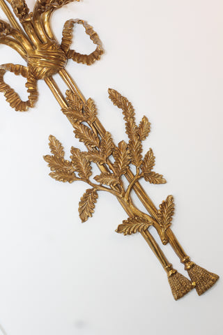 40 Inch Tall Brass Wall Sconce 5 Lights Retro Copper Wall Lamp