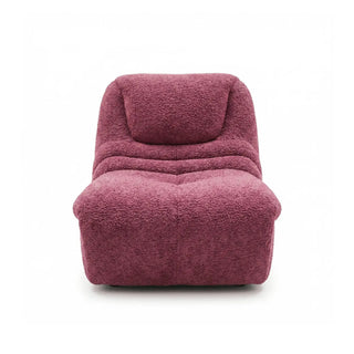 Bia Armless Teddy Boucle Accent Chair – Plush Lounge Chair