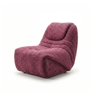 Bia Armless Teddy Boucle Accent Chair – Plush Lounge Chair