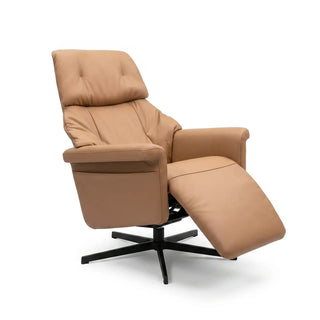 Iris Swivel Power Recliner Chair – Top-Grain Leather