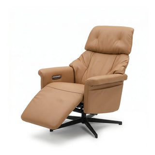 Iris Swivel Power Recliner Chair – Top-Grain Leather