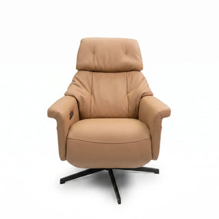 Iris Swivel Power Recliner Chair – Top-Grain Leather