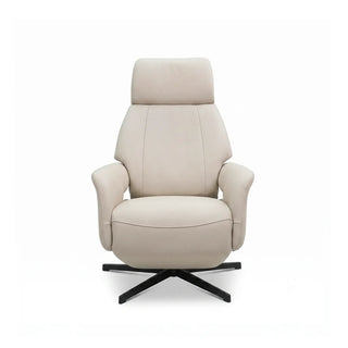 Io Swivel Power Recliner Chair – Matte Top-Grain Leather