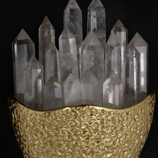 Geode Quartz Crystal Wall Sconce NW08