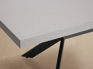Outdoor Rectangular Dining Table with Apex Base – Modern Patio Table