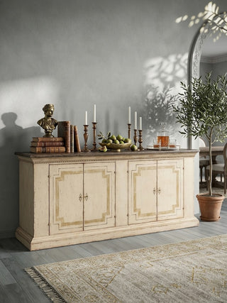 Oriana Bell’Arte Poplar Wood Sideboard Buffet Table Living Room Antique Entryways Two Drawers Cabinet