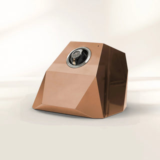 Luxury Diamond Watch Winder with Sculptural Faceted Design & Premium Single Rotor System