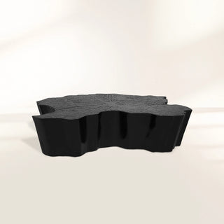Luxury Patina Brass Coffee Table with Organic Sculptural Design & Handcrafted Finish